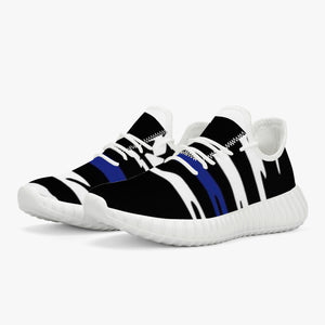 Open image in slideshow, 181. Mesh Knit Sneakers - White/Black
