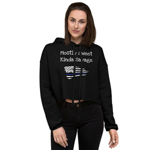 Open image in slideshow, Crop Hoodie
